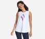 Skechers USA Muscle Tank, WHITE, full image number 0