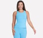 GO WALK Shelf Bra Tank, GRIS PIERRE / BLEU, full image number 0