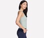 GO WALK Shelf Bra Tank, WHITE / MINT, full image number 2