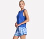 Stride Performance Tank, BLUE / GOLD, full image number 2