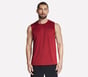 GO DRI Charge Muscle Tank, BURGUNDY / GOLD, full image number 0