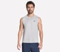 GO DRI Charge Muscle Tank, LIGHT GRAY, full image number 2