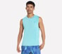 GO DRI Charge Muscle Tank, TURQUOISE / LAVENDER, full image number 0