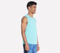 GO DRI Charge Muscle Tank, TURQUOISE / LAVENDER, full image number 3