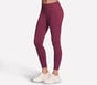 Skechers GO WALK High Waisted Legging, BURGUNDY / PINK, full image number 2