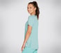 Skechers Apparel Diamond Blissful Tee, TURQUOISE, full image number 2