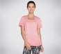 Diamond Wash Hatha Scoop Neck Tunic Tee, CORALLO, full image number 0