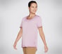 Diamond Wash Hatha Scoop Neck Tunic Tee, VIOLETT / HOT ROSA, full image number 2