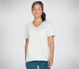 Diamond Wash Hatha V-Neck Pocket Tee, AQUA, full image number 0