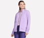 The Hoodless Hoodie GO WALK Everywhere Jacket, WHITE / LIGHT PURPLE, full image number 0
