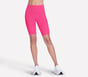 Skechers GO WALK HW 10 Inch Bike Short, WHITE / HOT PINK, full image number 0