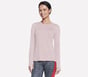 GO DRI SWIFT Long Sleeve Crew, PINK / LAVENDER, full image number 0
