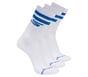 3 Pack Men's Performance Pickleball Crew Socks, WHITE / BLUE, full image number 0