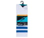 3 Pack Men's Performance Pickleball Crew Socks, WHITE / BLUE, full image number 1