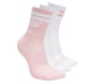 3 Pack Women's Performance Pickleball Varsity Stripe Low Crew Socks, PINK, full image number 0