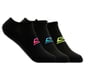 3 Pack No Show Stretch Socks, NOIR, full image number 0