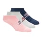 3 Pack Women's Super Stretch No Show Socks, PINK / NAVY, full image number 0