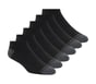6 Pack Walking Low Cut Socks, BLACK, full image number 0