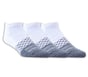 3 Pack Diamond Arch Socks, BLANC / NOIR, full image number 0