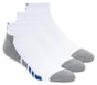 3 Pack Men's Half Terry Quarter Crew Socks, WEISS, full image number 0