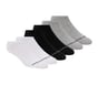 Cotton No-Show Socks - 6 Pack, WHITE / BLACK, full image number 0