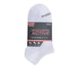 Cotton No-Show Socks - 6 Pack, WHITE / BLACK, full image number 1