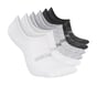 Super Soft No Show Liner Socks - 6 Pack, WHITE / BLACK, full image number 0