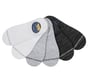 6 Pack Men's Sneaker Liner Socks, WHITE / BLACK, full image number 2