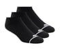 Mens No Show Premium Basic Socks - 3 Pack, BLACK, full image number 0