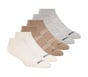 6 Pack Core Low Cut Large Socks, NATURAL / MULTI, full image number 0