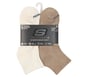 6 Pack Core Quarter Large Socks, NATURAL / MULTI, full image number 1