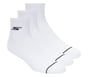 Quarter Premium Basic Socks - 3 Pack, WHT, full image number 0