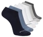 6 Pack Men's Low Cut Texture Knit Socks, NVY, full image number 0