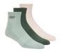 3 Pack Men's Lifestyle Quarter Socks, DKGR, full image number 0