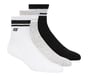 3 Pack Boys' Crew Socks, WHITE / BLACK, full image number 0