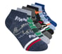 6 Pack Dragon Socks, MULTI, full image number 0