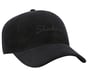 Skechers Corduroy Script Hat, BLACK, full image number 4