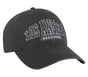 Los Angeles Baseball Hat, BLACK / CHARCOAL, full image number 3
