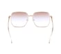 Square Retro Sunglasses, TRANSPARENT, full image number 3