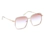 Square Retro Sunglasses, TRANSPARENT, full image number 6