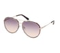Rounded Metal Aviator Sunglasses, BROWN, full image number 0