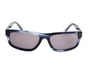 Elevated Rectangle Shiny Horn Sunglasses, NAVY, full image number 1