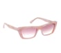 Elevated Cateye Marble Gradient Sunglasses, PINK, full image number 6