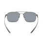 Elevated Square Satin Sunglasses, GUNMETAL, full image number 3