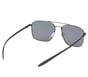 Elevated Square Satin Sunglasses, GUNMETAL, full image number 4