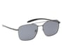 Elevated Square Satin Sunglasses, GUNMETAL, full image number 6