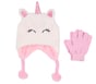 Tie Dye Unicorn Earmuff and Glove Set, MULTI, full image number 0