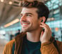 Active Noise Canceling Wireless Earbuds, BLACK, full image number 4