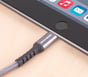Lightning to USB-C Charging Cable, GRAY, full image number 3