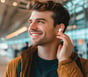 Active Noise Canceling Wireless Earbuds, WHITE, full image number 4